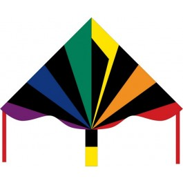 Eco Line Simple Black Rainbow Kite