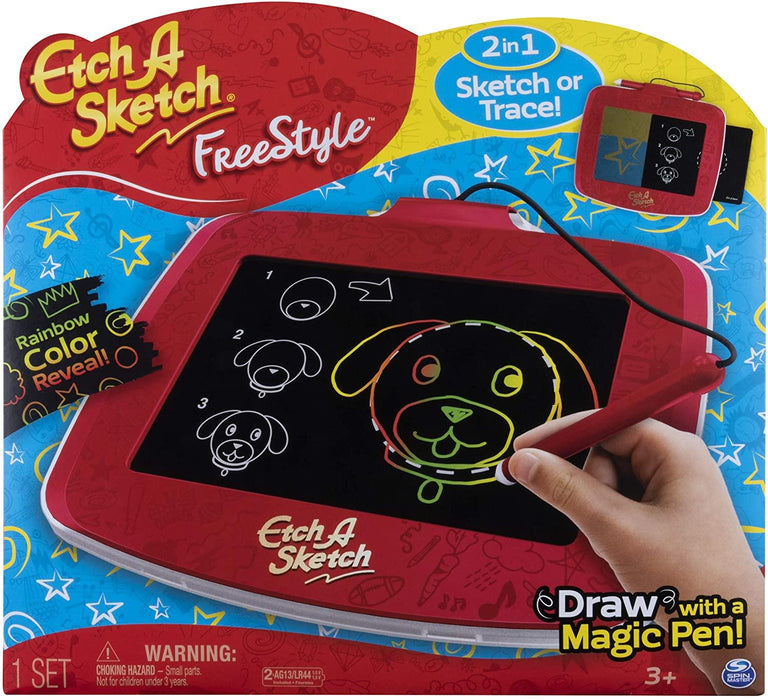 Etch-A-Sketch Free Style - 2-in-1 Drawing and Tracing Pad with Magic Pen Stylus