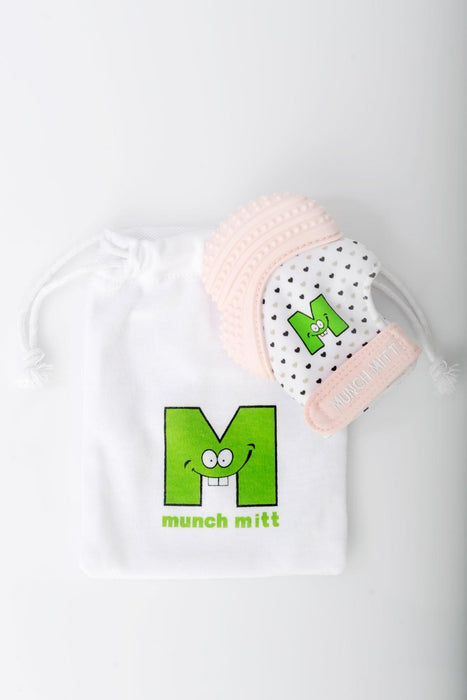 Munch Mitt Pastel Pink Hearts