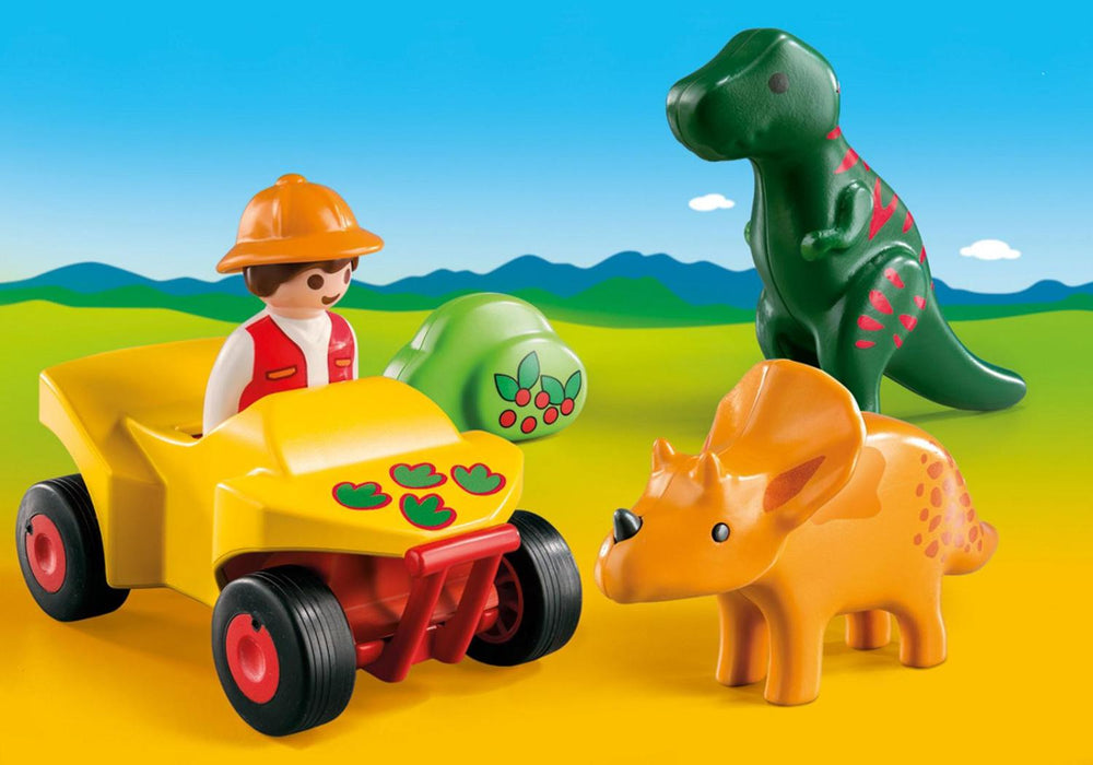 Explorer with Dinos