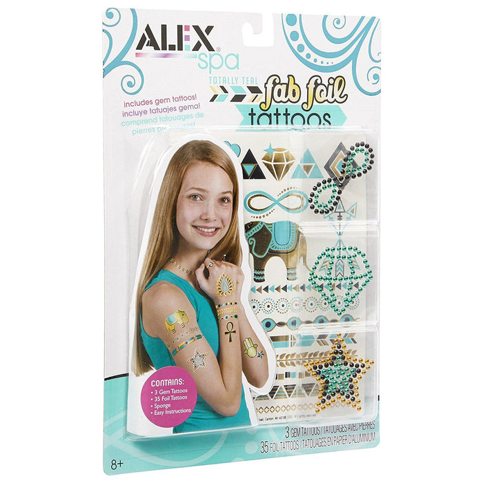 Fab Foil Tattoos Totally Teal