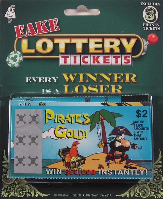 Fake Lottery Tickets Prank