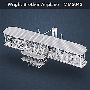Fascinations Metal Works Wright Brothers Airplane