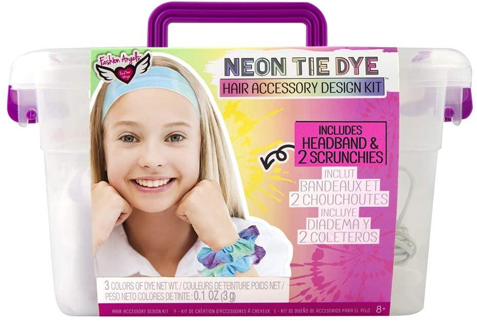 Fashion Angels Neon Tie Dye Hair Accessories Kit