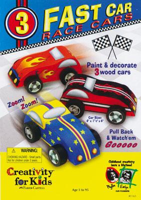 Fast Car Race Cars Pull Back Kit
