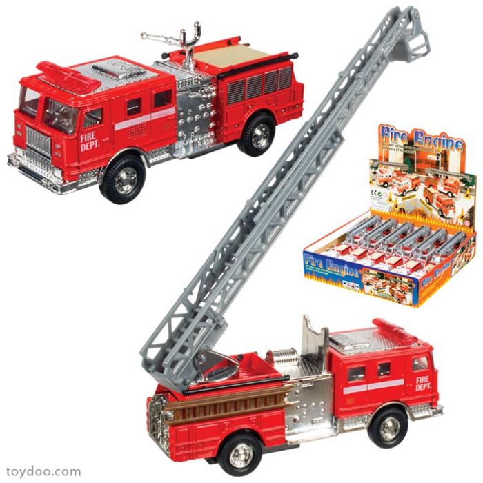 Fire Engine Die-Cast Pullback