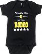 First Rodeo Onesie- Black