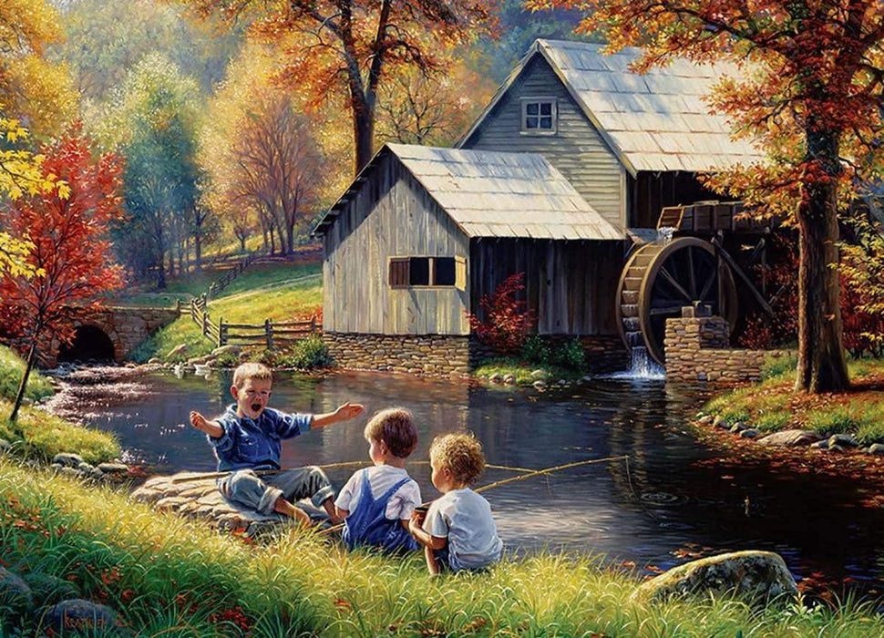 Fishy Story 1000pc Puzzle Jack Pine Puzzle Co.