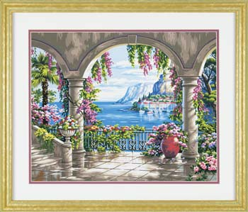 Floral Patio Paint By Numbers