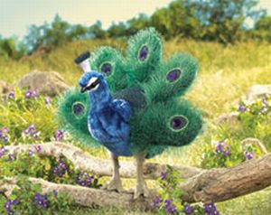 Folkmanis Small Peacock