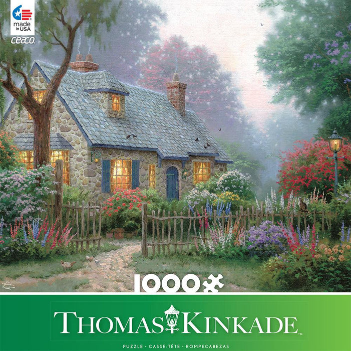 Foxglove Cottage Puzzle 1000pc Puzzle Thomas Kinkade