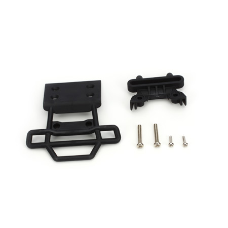 Front Bumper & Bumper Mount, Black: Monster Jam