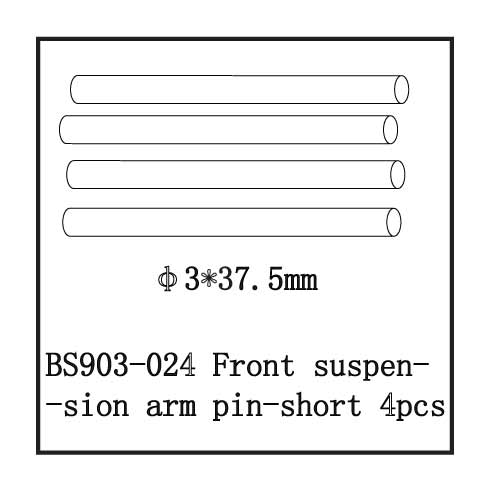 Front Suspension Arm Pin-Short(3*37.5mm) 4PCS