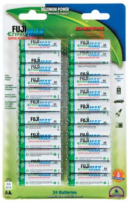 Fuji AA Alkaline Battery (24 Pack)