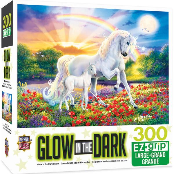GLOW IN THE DARK BEDTIME STORIES LARGE 300 PIECE EZGRIP JIGSAW PUZZLE