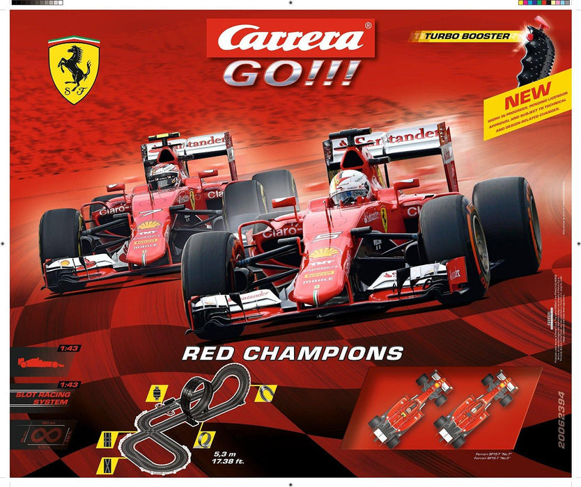 GO!!! Red Champion Slot Car Set