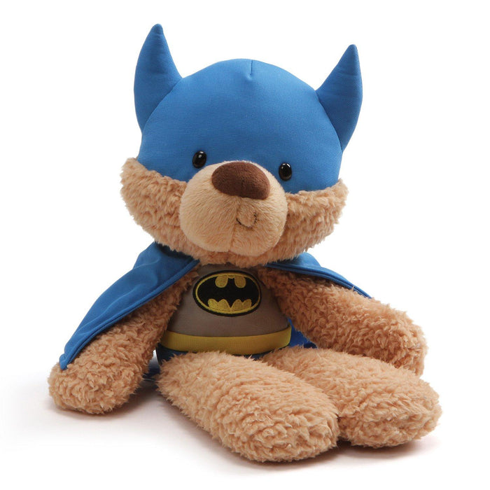 GUND DC Universe Fuzzy Bear Batman Plush, 14", Tan