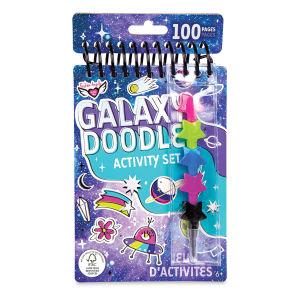 Galaxy Doodle Compact Portfolio Crayons
