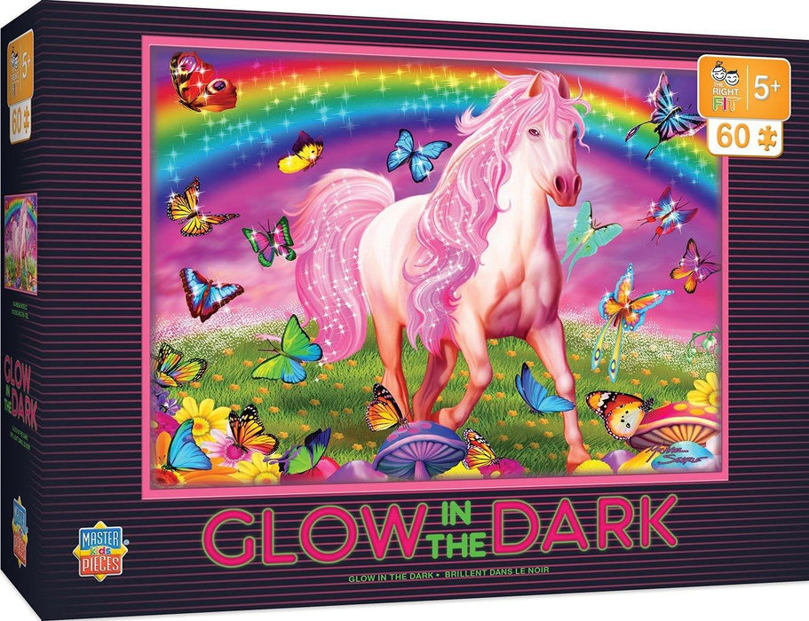 Glow in the Dark Rainbow World  Unicorn Puzzle