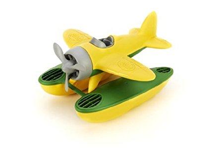 Green Toy Seaplane Yellow Wing