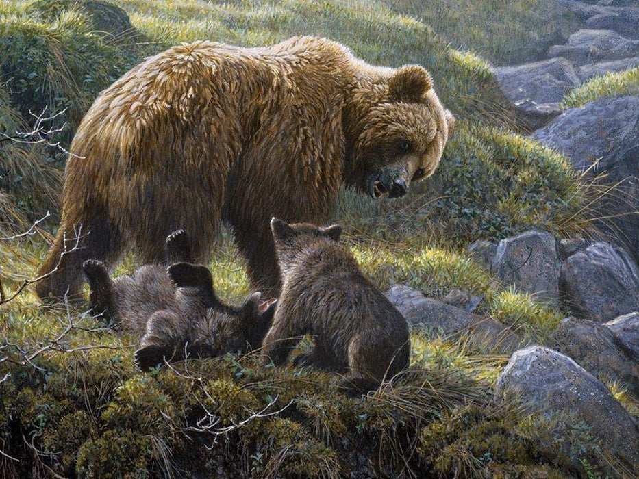 Grizzly and Cubs 400pc Puzzle
