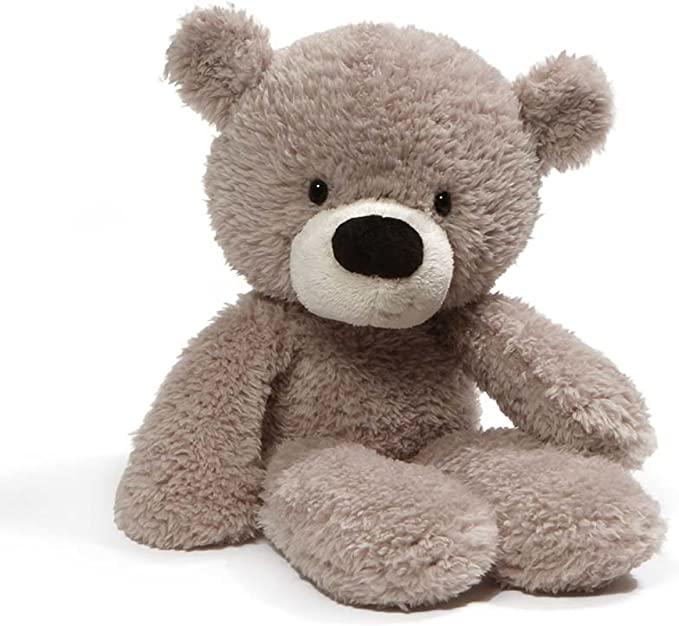 Gund Fuzzy Gray Bear Plush