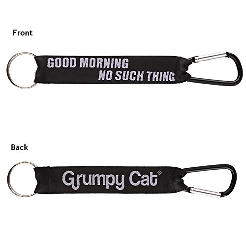 Gund Grumpy Cat Lanyard meme Good Morning
