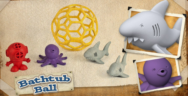 H1301 Bathtub Ball Sea Friends by Begin Again BGNH1301