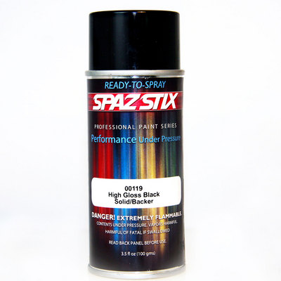 HIGH GLOSS BLACK / BACKER PAINT AEROSOL 3.5OZ
