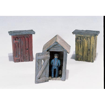 HO 3 Outhouses & Man