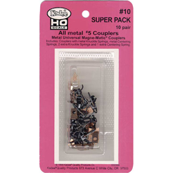 HO #5Coupler,9/32"Ctr(10pr)