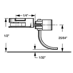 HO B M Coupler,1/4"Center(2pr)
