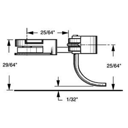 HO Body Mounted Coupler, 25/64" Underset (2pr)