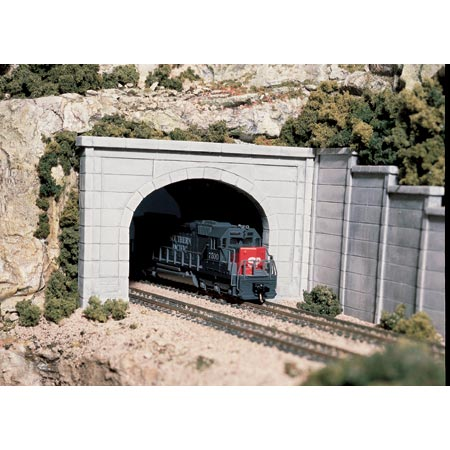 HO Double Tunnel Portal, Concrete
