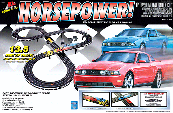 HO Electric Slot Car Set-Horsepower Racing Set