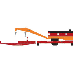 HO RTR 250-Ton Crane w/Tender, SP