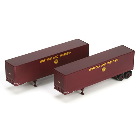 HO RTR 40' Fruehauf Z-Van Trailer, N&W #2 (2)