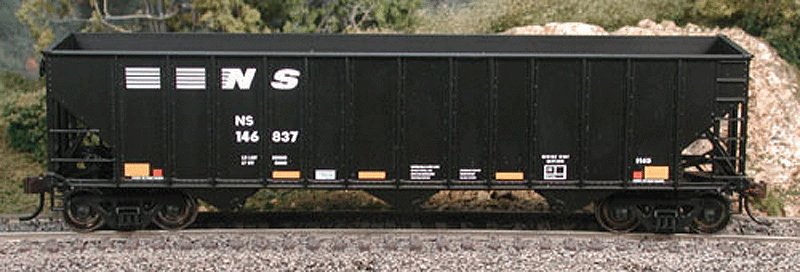HO Scale 100T Hopper Norfolk Southern #146836 Train Car