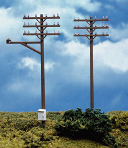HO Telephone Poles (12)