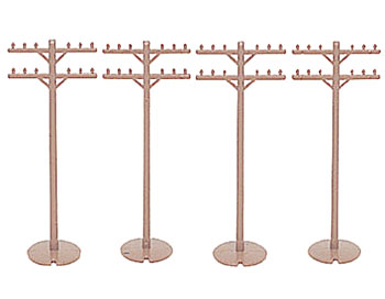 HO Telephone Poles (12)