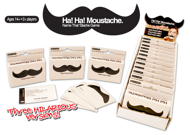 Ha! Ha! Moustache Name That 'Stache Game-Dead People Edition