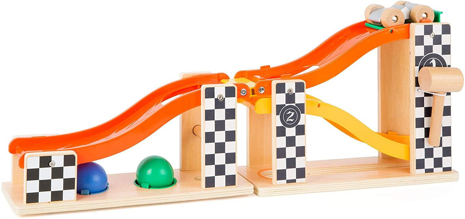 Rally Hammering Marble Run