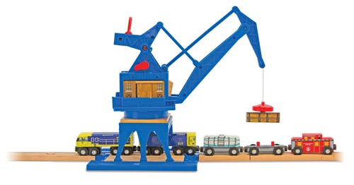 Harborside Container Crane for Wooden Railway