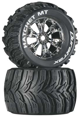 Hatchet MT 3.8 Mounted Chrome Tires (2)