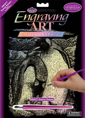Holographic Engraving Art - Hammerhead Shark