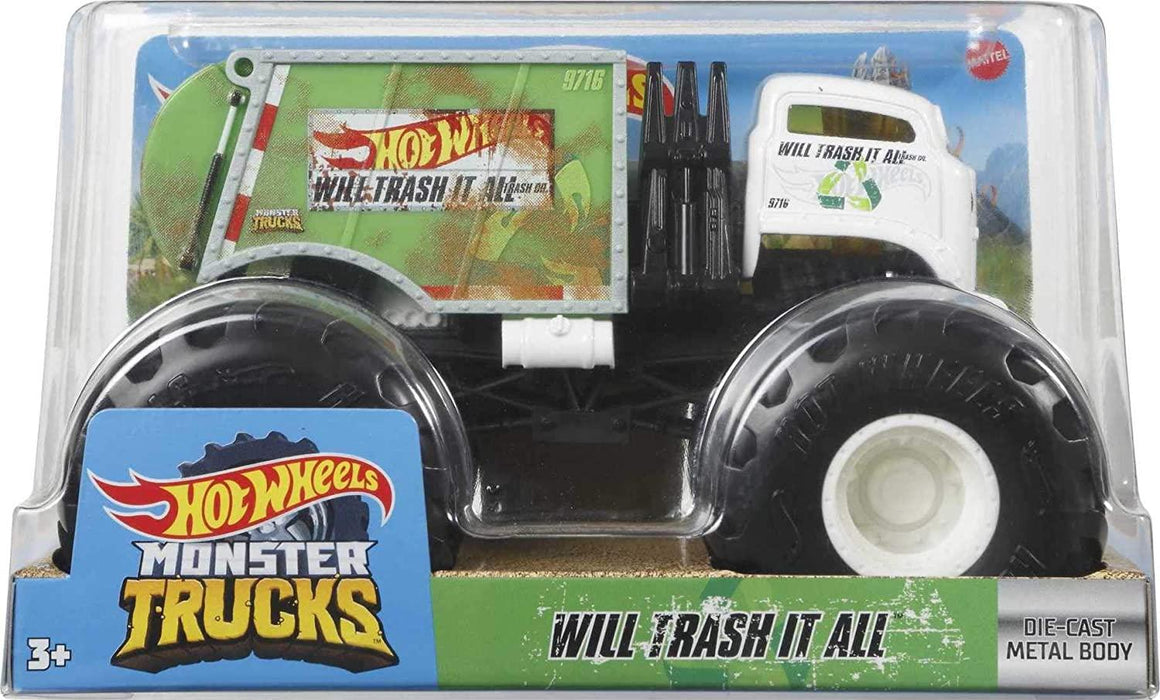 Hot Wheels 1:24 Monster Truck Will Trash It Al