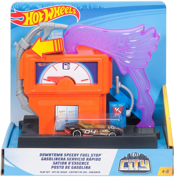 Hot Wheels City Downtown Super Fuel Stop Playset