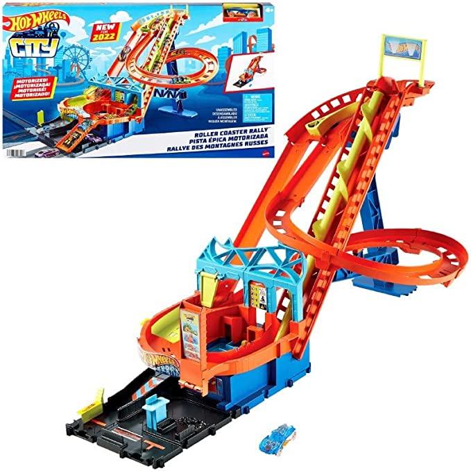 Hot Wheels City Roller Coaster Rally Set