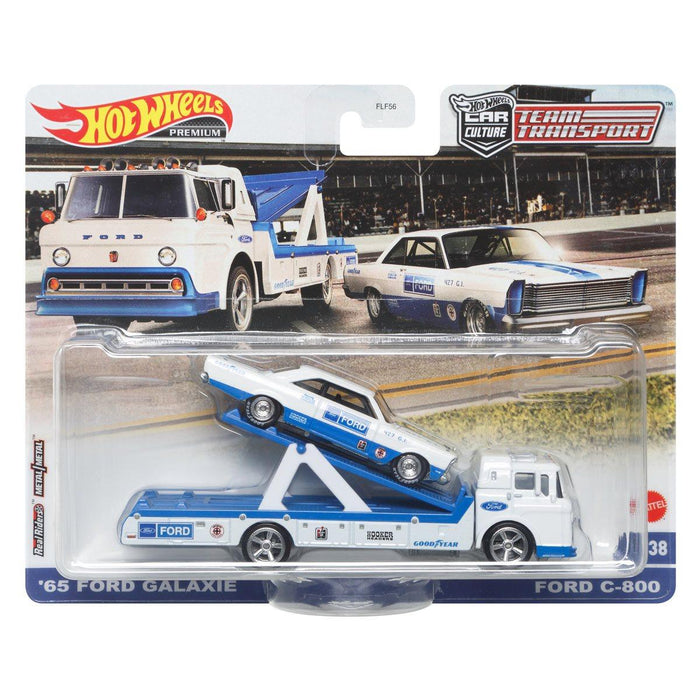 Hot Wheels Ford C-800 and 65 Ford Galaxie Team Transport