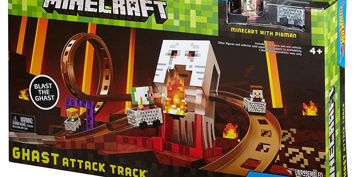 Hot Wheels Minecraft Track Set Ghast Attack — Adventure Hobbies